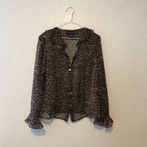 Vintage Leopard Blouse
